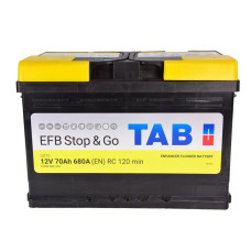 Автомобільний акумулятор TAB Magic EFB Start-Stop 12В 70Аг 680А(EN) R+ 212070