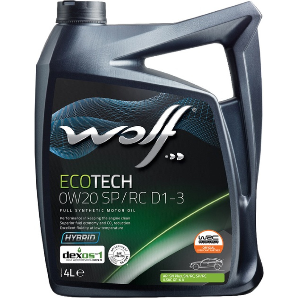 Моторне масло Wolf ECOTECH 0W-20 SP/RC D1-3 4л (1049891)