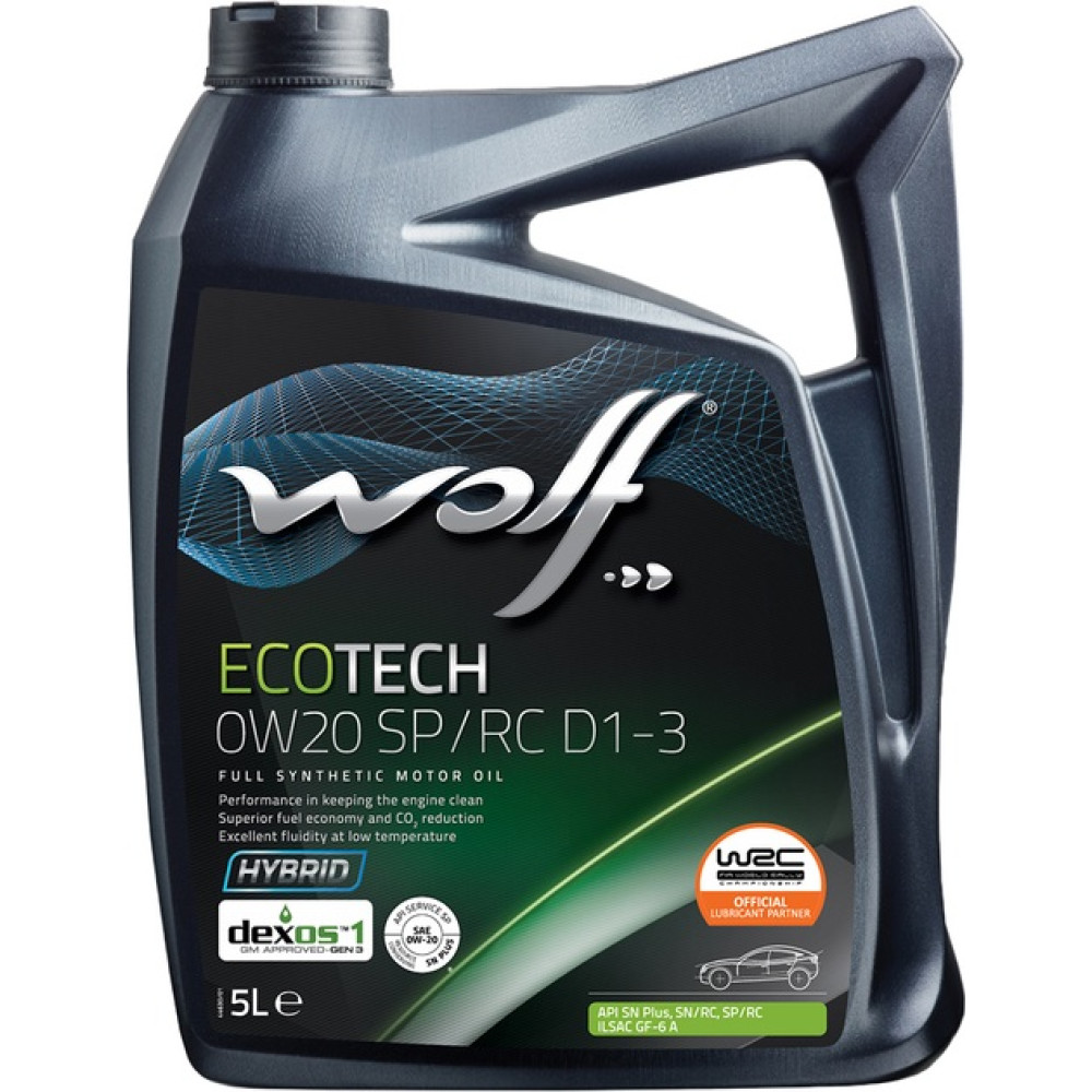 Моторне масло Wolf ECOTECH 0W-20 SP/RC D1-3 5л (1049892)