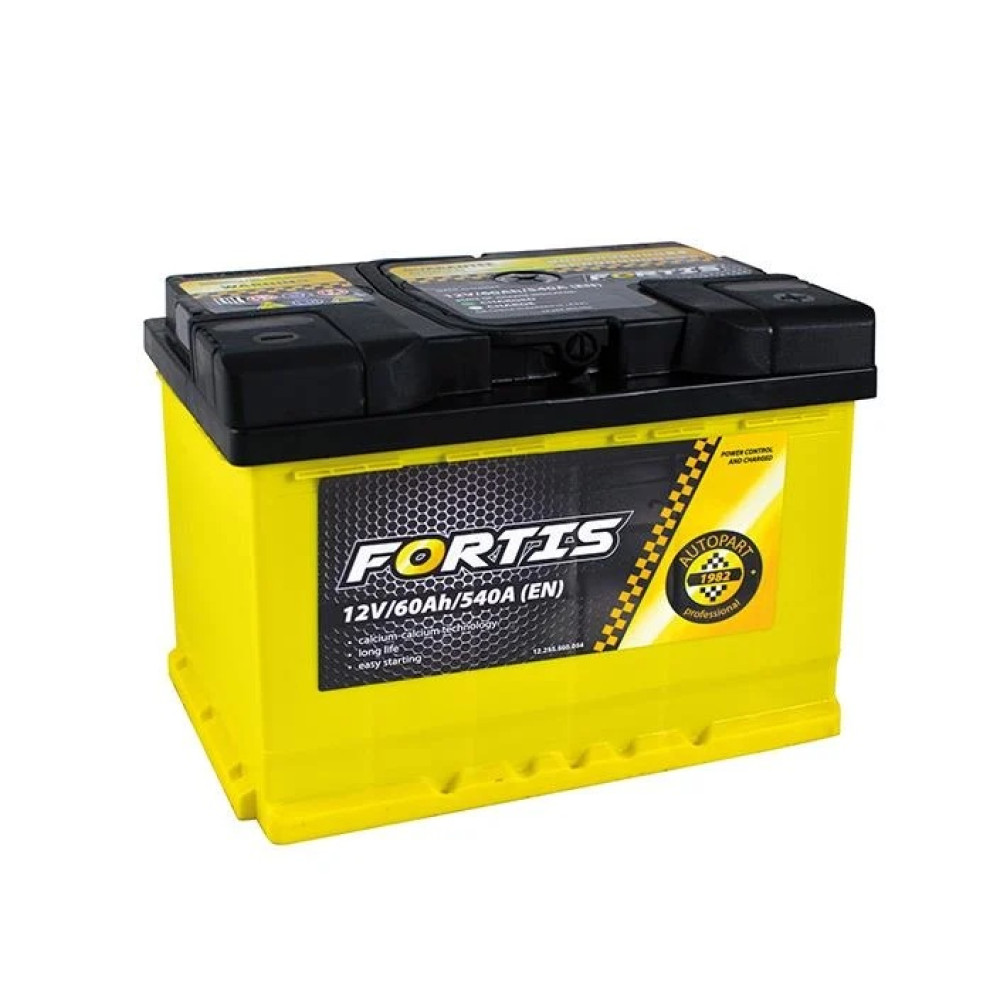 Акумулятор FORTIS 12В 60Ач 540А(EN) R+ FRT6000