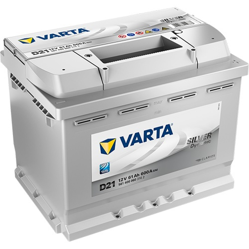 Акумулятор автомобільний Varta 61Ач Silver Dynamic D21 (0) 561400060