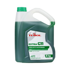 Рідина охолоджуюча TEMOL Antifreeze Extra G11 Green (5 кг)