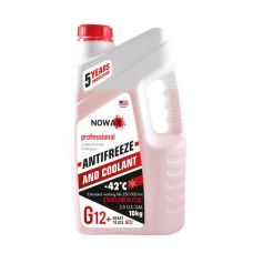Антифриз NOWAX G12+ -42°C красный готовая жидкость 10 кг (NX10001)