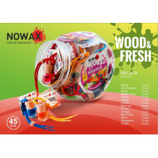 Ароматизатор Nowax Wood Fresh MIX №1 (в колбе 45 шт)