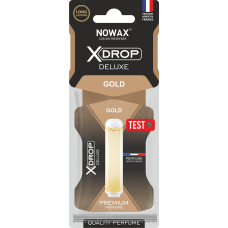 Ароматизатор целюлозний з капсулою Nowax серія X Drop Delux - Gold (25шт/ящ)