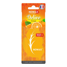 Ароматизатор повітря целюлозний Nowax серія Delice - Orange (50шт/уп)