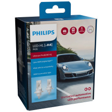 Комплект автоламп Philips LED H4 11342 U92 12/24V 18W Ultinon Pro9200 +400% X2 (шт.)