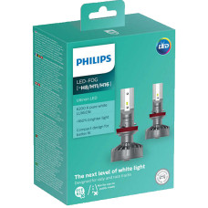Комплект Philips LED Fog ( H8/H11/H16) 11366 ULW Ultion (+160%) 6200K X2 (шт.)