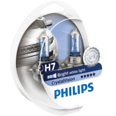 Автолампа Philips Н7/W5W 12972 CV 12V Cristal Vision+2x W5W 4300K SM (блістер) (шт.)