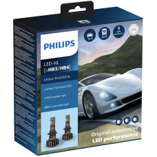 Комплект автоламп Philips LED HВ3/4 11005U91 12/24V Ultinon Pro9100 +350% X2 (шт.)