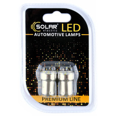 Светодиодные LED автолампы SOLAR Premium Line 12V G18.5 BA15s 8SMD 2535 white блистер 2шт (SL1380)