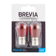 Brevia PR21W 12V 21W BAW15s RED (блистер)