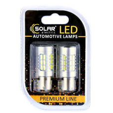 Светодиодные LED автолампы SOLAR Premium Line 12-24V S25 BA15s 27SMD 2835 CANBUS Non-Polar white блистер 2шт (SL1395)