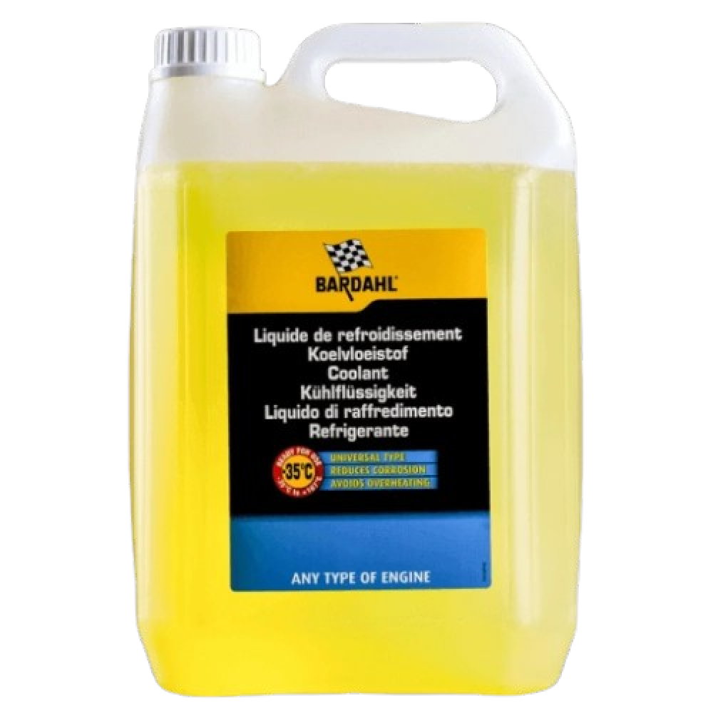 Конц. Антифризу G12+ BARDAHL ENGINE ANTIFREEZE ANTIGEL UNIVERSAL жовтий 5л. 7113 (3)