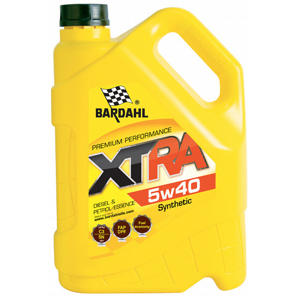 BARDAHL XTRA 5W40 5л. C3 VW 505.01, MB 229.51, BMW Longlife-04 34123 (3)