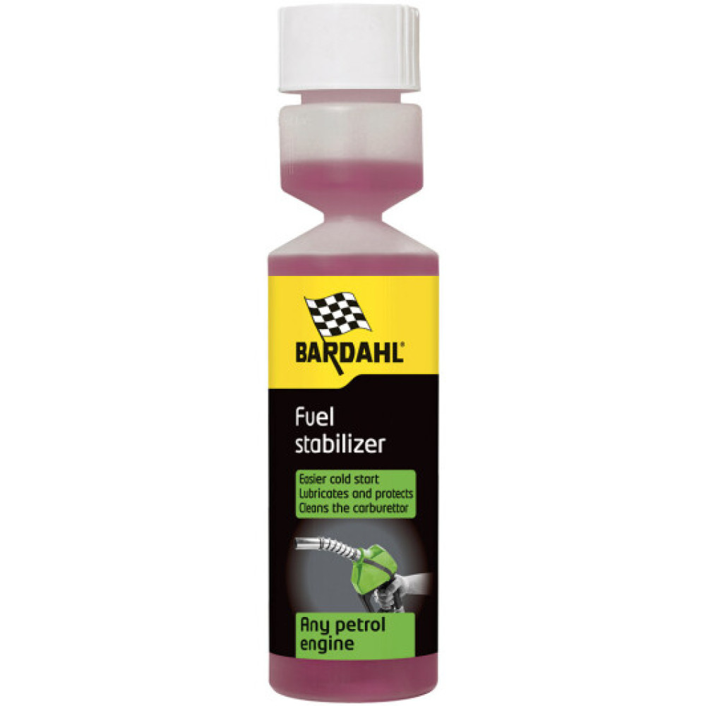 Присадка в бензин стабілізатор палива FUEL STABILIZER BARDAHL 0,25л. 4874B (12)