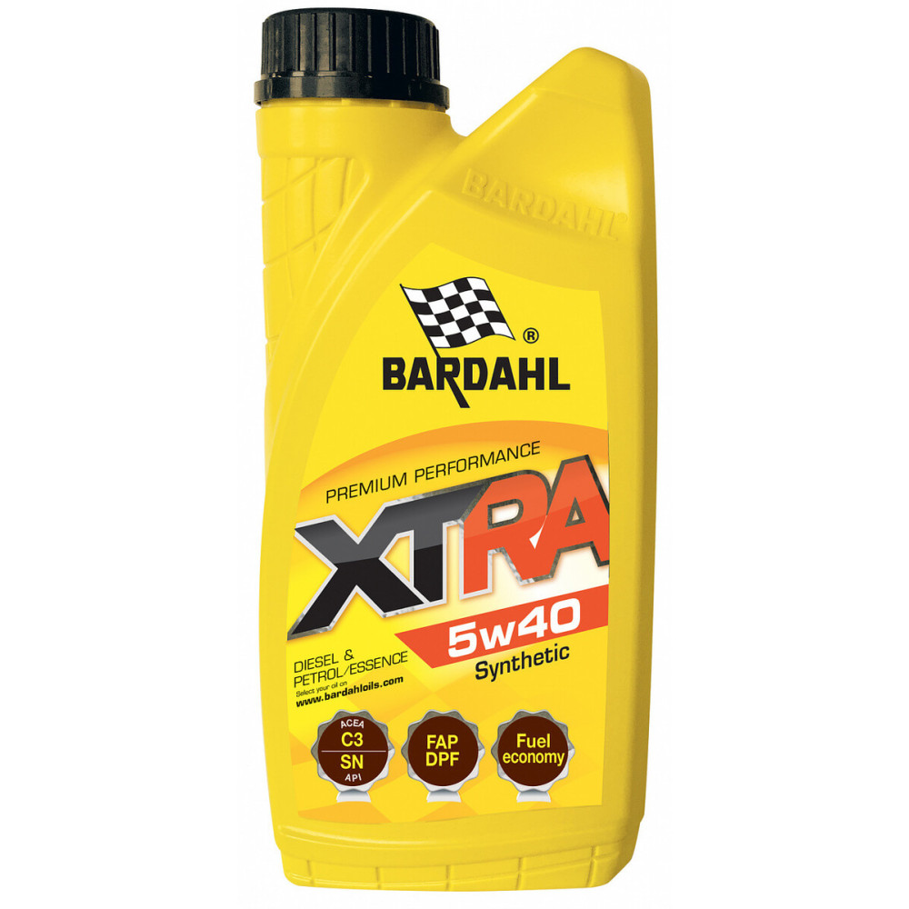 BARDAHL XTRA 5W40 1л. C3 VW 505.01, MB 229.51, BMW Longlife-04 34121 (12)