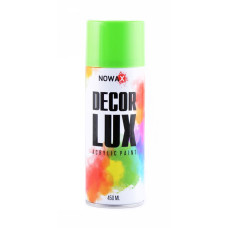 Акриловая флуоресцентная краска зеленая NOWAX Decor Lux 450мл