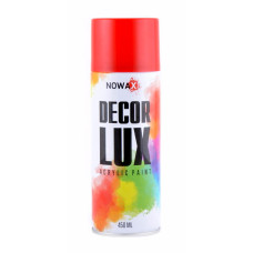 Акриловая краска глянцевая красная NOWAX Decor Lux (3020) 450мл