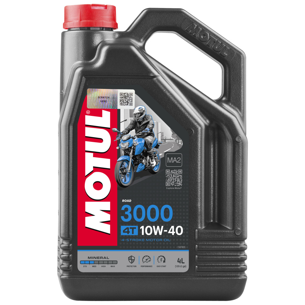 Олива для 4-х тактних двигунів Motul 3000 4T SAE 10W-40, 4л (шт.)