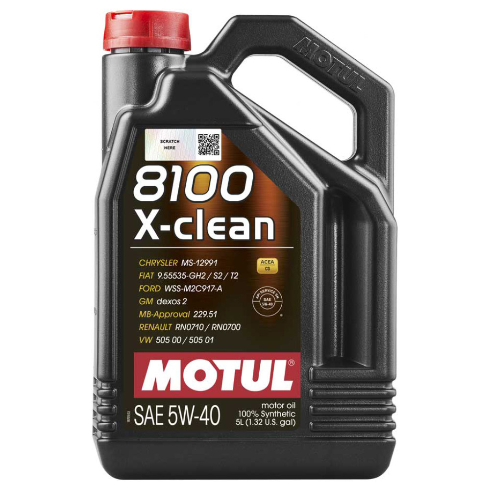Олива моторна Motul 8100 X-cleаn SAE 5W-40, 5л (шт.)