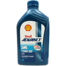 Олива Shell Advance 4T AX7 15W-50, 1л (шт.)