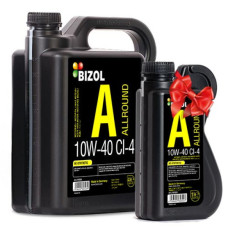 Напівсинтетична моторна олива - BIZOL Allround 10W-40 CI-4 4л+1л