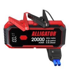 Пусковий пристрій ALLIGATOR з функцією Power Bank 800A, 20000mAh