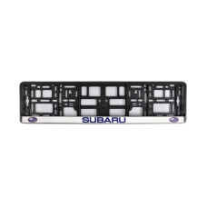 Рамка номера CarLife для Subaru черный пластик (NH012)