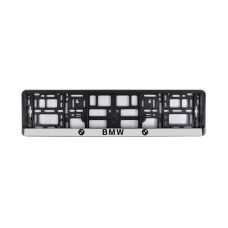 Рамка номера CarLife для BMW черный пластик (NH290)