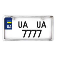 Рамка для номерного знака нержавеющая сталь хром USA TYPE Car Life (NH460)
