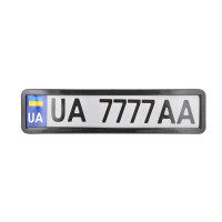 Рамка номера CarLife металл карбон (NH410)