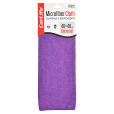 Тряпка из микрофибры 40x40 см фиолетовая CARLIFE (CC923)