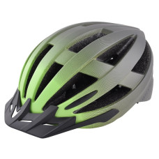 Велосипедный шлем GREY'S зеленый-черный мат., M