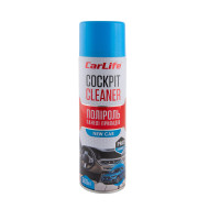 Полироль для авто для пластика на панель приборов CarLife Cockpit Cleaner Новая Машина 500 мл (CF506)