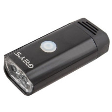 Фонарик на велосипед Grey's LED работа до 6 часов 8 режимов работы IPX4 алюминиевый корпус USB порт (GR10130)